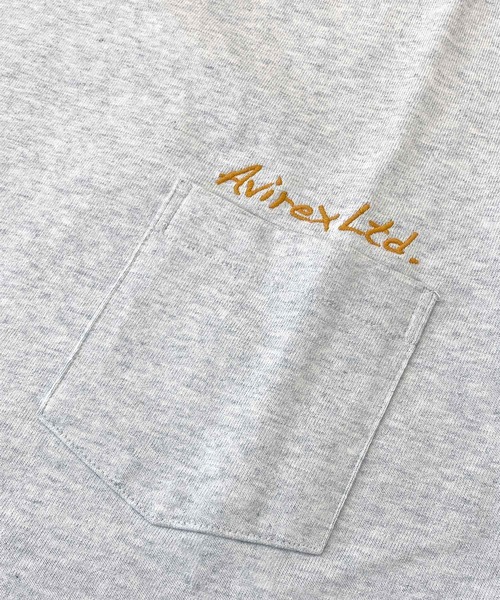 AVIREX(アヴィレックス)の「SOUVENIR POCKET TEE(Tシャツ/カットソー・メンズ・ホワイト/ブラック/ライトグレー/グリーン・M/L/XL/XXL)」の12枚目の写真