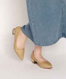 SVEC（シュベック）の「メタリック ブロックヒール グリッター パンプス（パンプス）」