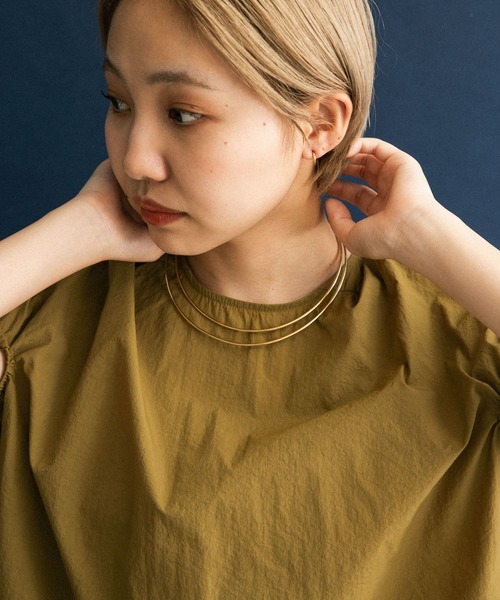 KBF（ケイビーエフ）の「ダブルメタルチョーカー（ネックレス・レディース・シルバー/ゴールド・ONE）」の3枚目の写真