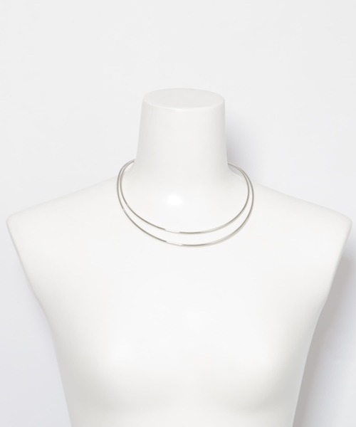 KBF（ケイビーエフ）の「ダブルメタルチョーカー（ネックレス・レディース・シルバー/ゴールド・ONE）」の10枚目の写真
