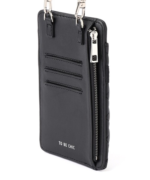 TO BE CHIC（トゥー ビー シック）の「キルティング スマホポシェット（スマホグッズ・レディース・ブラック/ベージュ・FREE）」の9枚目の写真