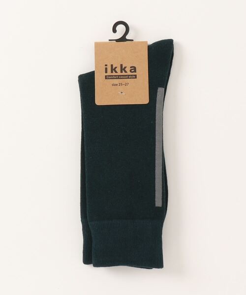 ikka（イッカ）の「バックラインクルーソックス（ソックス/靴下・メンズ・ブラック/ブラウン/グリーン・FREE）」の3枚目の写真