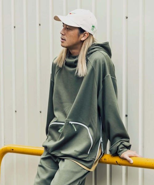 INHABITANT(インハビタント)の「inhabitant(インハビタント)Postmans Cap キャップ(キャップ・メンズ・パープル/ネイビー/ホワイト・ONE SIZE)」の4枚目の写真