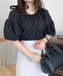 バルーンスリーブ肩あきブラウス【ZOZOTOWN限定アイテム】