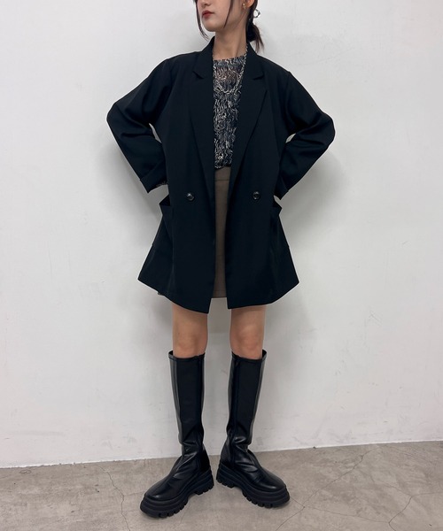 byYOUANCE（バイユアンス）の「テーラードジャケット（テーラードジャケット・レディース・ブラウン/ブラック/グレー・FREE）」の10枚目の写真