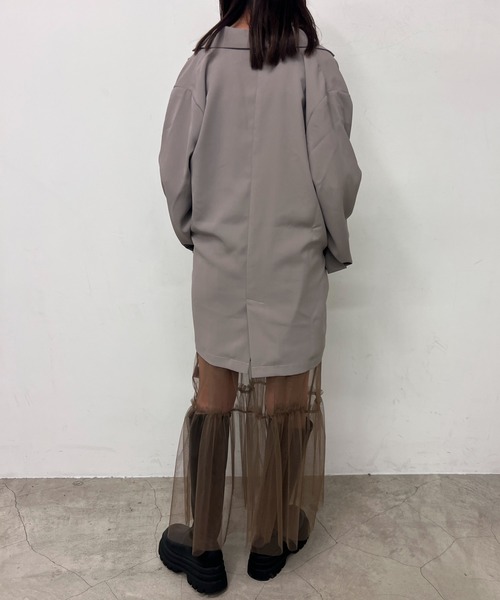 byYOUANCE（バイユアンス）の「テーラードジャケット（テーラードジャケット・レディース・ブラウン/ブラック/グレー・FREE）」の17枚目の写真