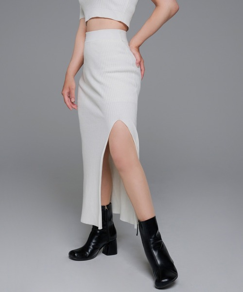adree(アドリー)の「tightskirt/タイトスカート(スカート・レディース・ホワイト/ブラック・MEDIUM/SMALL)」の5枚目の写真