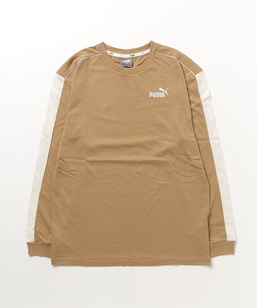 PUMA(プーマ)の「プーマ PUMA CORE HERITAGE LS Tシャツ_(Tシャツ/カットソー・メンズ・ブラック/ベージュ/バーガンディー・L/3L/S/LL/M)」の2枚目の写真