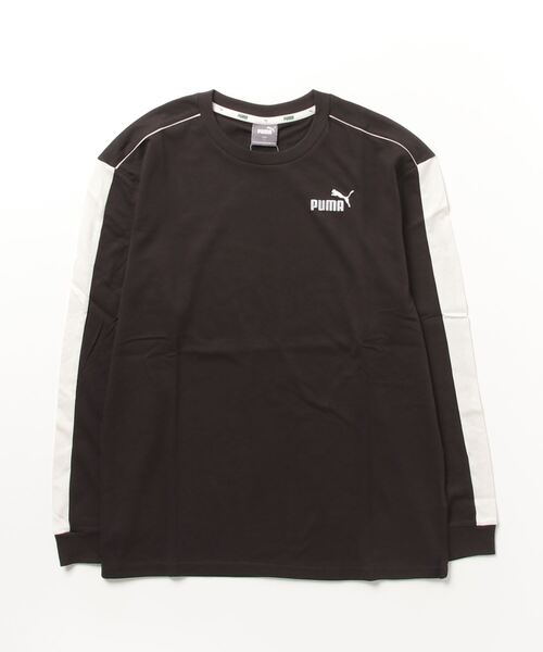 PUMA(プーマ)の「プーマ PUMA CORE HERITAGE LS Tシャツ_(Tシャツ/カットソー・メンズ・ブラック/ベージュ/バーガンディー・L/3L/S/LL/M)」の1枚目の写真