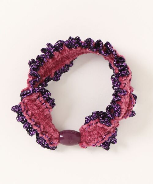 チャイハネ（チャイハネ）の「【チャイハネ】ラメモールヘアゴム（ヘアゴム・レディース・グリーン/ピンク/ベージュ/ネイビー/オレンジ/ターコイズブルー・FREE）」の5枚目の写真