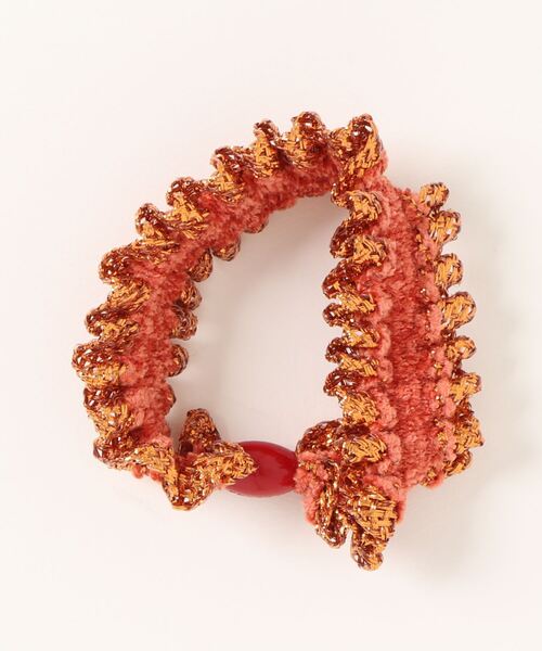 チャイハネ（チャイハネ）の「【チャイハネ】ラメモールヘアゴム（ヘアゴム・レディース・グリーン/ピンク/ベージュ/ネイビー/オレンジ/ターコイズブルー・FREE）」の6枚目の写真