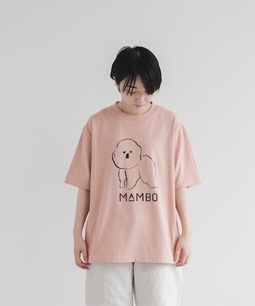 MAMBO(マンボ)の「MAMBO ビッグTシャツ STANDARD(Tシャツ/カットソー・レディース・キャメル/ピンク/ブラック/カーキ/アイボリー・FREE)」の5枚目の写真