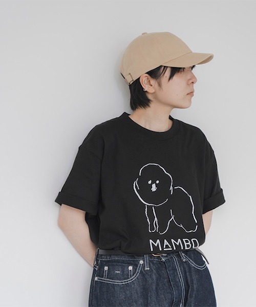MAMBO(マンボ)の「MAMBO ビッグTシャツ STANDARD(Tシャツ/カットソー・レディース・キャメル/ピンク/ブラック/カーキ/アイボリー・FREE)」の6枚目の写真