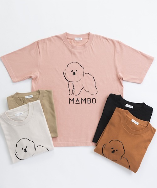 MAMBO(マンボ)の「MAMBO ビッグTシャツ STANDARD(Tシャツ/カットソー・レディース・キャメル/ピンク/ブラック/カーキ/アイボリー・FREE)」の14枚目の写真