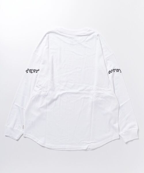 BILLABONG(ビラボン)の「BILLABONG レディース SLV ARCH LOGO LS TEE ロンT 【2023年秋冬モデル】/ビラボン袖メッセージプリントラウンドカットロングスリーブTシャツ(Tシャツ/カットソー・レディース・オフホワイト/ブラック・MEDIUM/LARGE)」の12枚目の写真