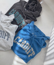 AS KNOW AS plus | ☆サイドポケット サガラ刺繍パーカー(スウェット)