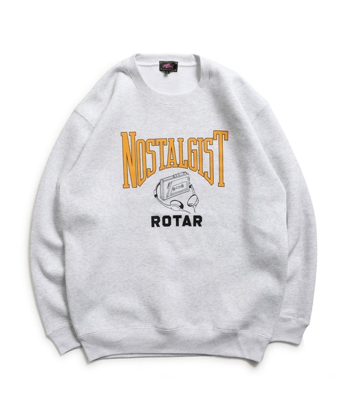 ROTAR(ローター)の「NOSTALGIST SWEAT 裏起毛(スウェット・メンズ・セージグリーン/ネイビー/バーガンディー/アッシュグレー・MEDIUM/X-LARGE/SMALL/LARGE)」の2枚目の写真