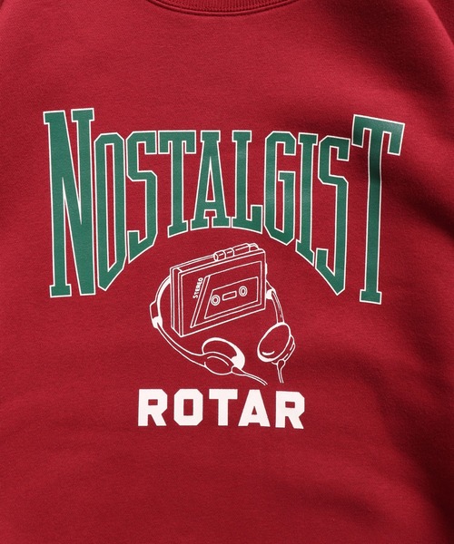 ROTAR(ローター)の「NOSTALGIST SWEAT 裏起毛(スウェット・メンズ・セージグリーン/ネイビー/バーガンディー/アッシュグレー・MEDIUM/X-LARGE/SMALL/LARGE)」の11枚目の写真