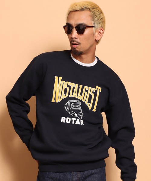 ROTAR(ローター)の「NOSTALGIST SWEAT 裏起毛(スウェット・メンズ・セージグリーン/ネイビー/バーガンディー/アッシュグレー・MEDIUM/X-LARGE/SMALL/LARGE)」の5枚目の写真