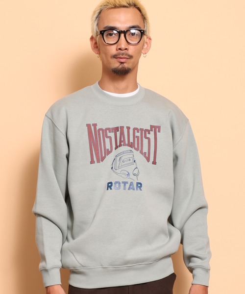 ROTAR(ローター)の「NOSTALGIST SWEAT 裏起毛(スウェット・メンズ・セージグリーン/ネイビー/バーガンディー/アッシュグレー・MEDIUM/X-LARGE/SMALL/LARGE)」の7枚目の写真