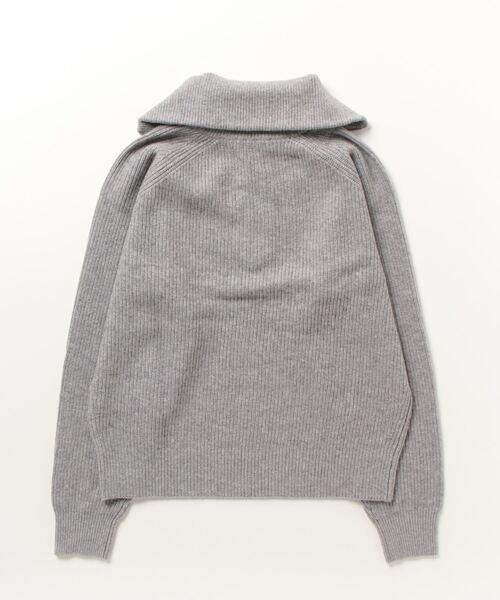 Maison Kitsune(メゾンキツネ)の「BOLD FOX HEAD PATCH HALF ZIP RIBBED JUMPER(ニット/セーター・メンズ・霜降りグレー/ブルー系その他/グレー・XS/S/M/L/XL)」の9枚目の写真