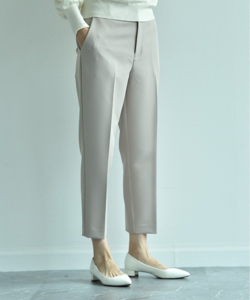 INTERPLANET（インタープラネット）の「【マシーンウォッシャブル】ダブルクロステーパードパンツ（その他パンツ・レディース・ベージュ/ブラック/ネイビー・LARGE/MEDIUM）」の18枚目の写真