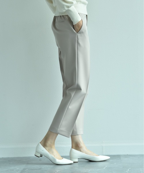 INTERPLANET（インタープラネット）の「【マシーンウォッシャブル】ダブルクロステーパードパンツ（その他パンツ・レディース・ベージュ/ブラック/ネイビー・LARGE/MEDIUM）」の19枚目の写真