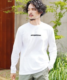 ボックスロゴプリントロンT 長袖Tシャツ カットソー