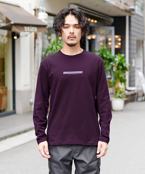 jiggys shop(ジギーズショップ)の「ボックスロゴプリントロンT 長袖Tシャツ カットソー(Tシャツ/カットソー・メンズ・ホワイト/ブラック/パープル・MEDIUM/LARGE)」の10枚目の写真