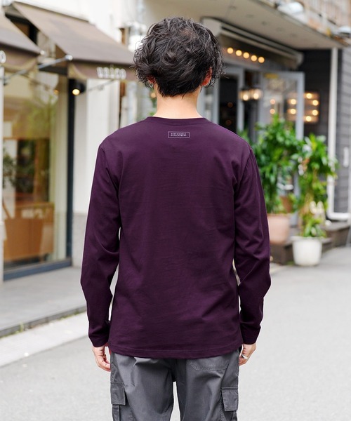 jiggys shop(ジギーズショップ)の「ボックスロゴプリントロンT 長袖Tシャツ カットソー(Tシャツ/カットソー・メンズ・ホワイト/ブラック/パープル・MEDIUM/LARGE)」の12枚目の写真