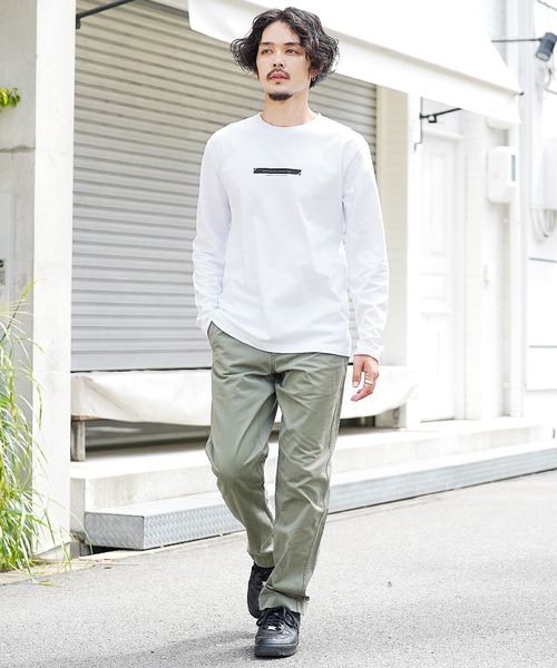 jiggys shop(ジギーズショップ)の「ボックスロゴプリントロンT 長袖Tシャツ カットソー(Tシャツ/カットソー・メンズ・ホワイト/ブラック/パープル・MEDIUM/LARGE)」の9枚目の写真