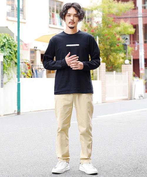 jiggys shop(ジギーズショップ)の「ボックスロゴプリントロンT 長袖Tシャツ カットソー(Tシャツ/カットソー・メンズ・ホワイト/ブラック/パープル・MEDIUM/LARGE)」の11枚目の写真