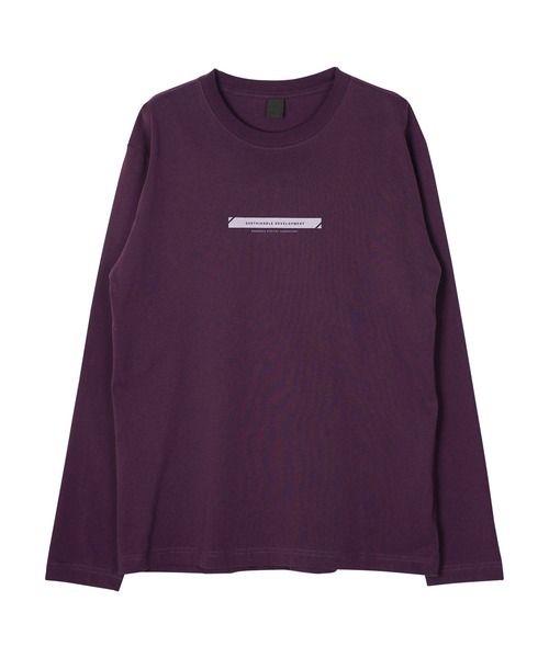 jiggys shop(ジギーズショップ)の「ボックスロゴプリントロンT 長袖Tシャツ カットソー(Tシャツ/カットソー・メンズ・ホワイト/ブラック/パープル・MEDIUM/LARGE)」の8枚目の写真
