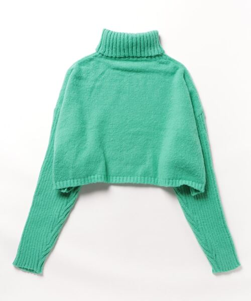 anap mimpi（アナップミンピ）の「オフタートルクロップド起毛ニット（ニット/セーター・レディース・ピンク/モカ/ミント・FREE）」の4枚目の写真