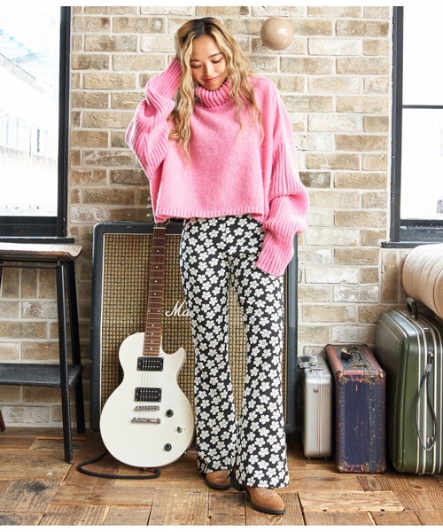 anap mimpi（アナップミンピ）の「オフタートルクロップド起毛ニット（ニット/セーター・レディース・ピンク/モカ/ミント・FREE）」の19枚目の写真