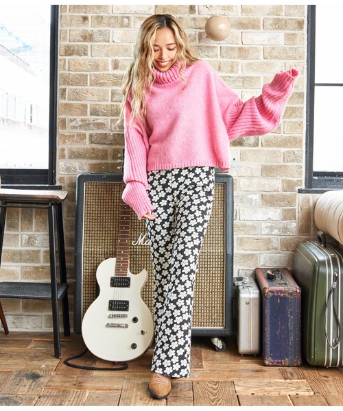 anap mimpi（アナップミンピ）の「オフタートルクロップド起毛ニット（ニット/セーター・レディース・ピンク/モカ/ミント・FREE）」の20枚目の写真