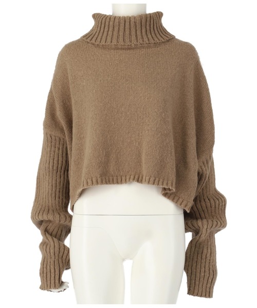 anap mimpi（アナップミンピ）の「オフタートルクロップド起毛ニット（ニット/セーター・レディース・ピンク/モカ/ミント・FREE）」の11枚目の写真