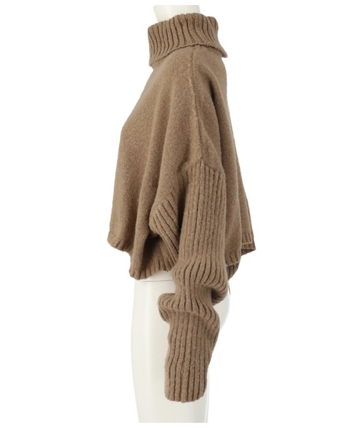 anap mimpi（アナップミンピ）の「オフタートルクロップド起毛ニット（ニット/セーター・レディース・ピンク/モカ/ミント・FREE）」の13枚目の写真