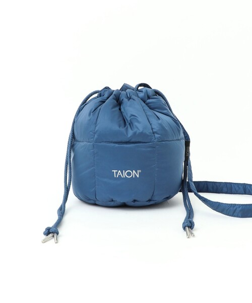 TAION（タイオン）の「【TAION/タイオン】DRAW STRING DOWN BAG S（ショルダーバッグ・メンズ・ネイビー/オリーブ/チャコールグレー/パープル/ベージュ/ブラック/ブルー・FREE）」の8枚目の写真