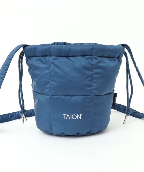 TAION（タイオン）の「【TAION/タイオン】DRAW STRING DOWN BAG S（ショルダーバッグ・メンズ・ネイビー/オリーブ/チャコールグレー/パープル/ベージュ/ブラック/ブルー・FREE）」の9枚目の写真