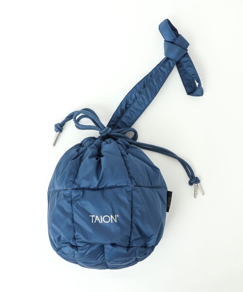 TAION（タイオン）の「【TAION/タイオン】DRAW STRING DOWN BAG S（ショルダーバッグ・メンズ・ネイビー/オリーブ/チャコールグレー/パープル/ベージュ/ブラック/ブルー・FREE）」の13枚目の写真