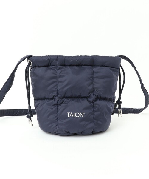 TAION（タイオン）の「【TAION/タイオン】DRAW STRING DOWN BAG S（ショルダーバッグ・メンズ・ネイビー/オリーブ/チャコールグレー/パープル/ベージュ/ブラック/ブルー・FREE）」の16枚目の写真
