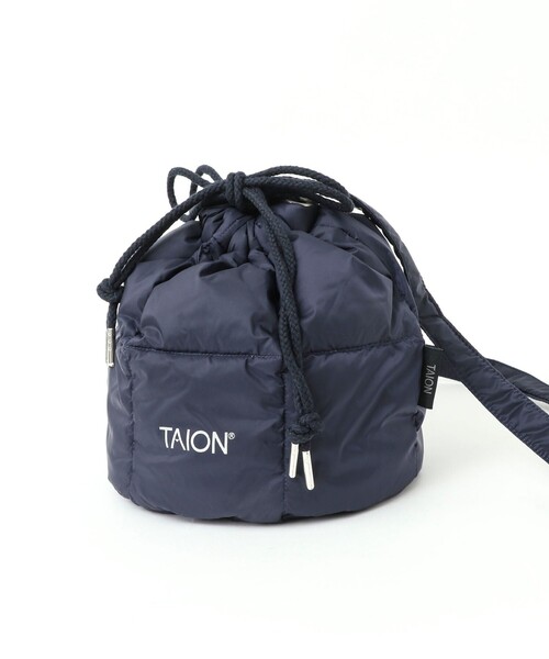 TAION（タイオン）の「【TAION/タイオン】DRAW STRING DOWN BAG S（ショルダーバッグ・メンズ・ネイビー/オリーブ/チャコールグレー/パープル/ベージュ/ブラック/ブルー・FREE）」の19枚目の写真