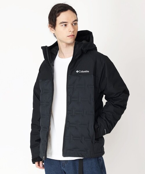 買取 熊本 Columbia フード付きダウンジャケット L 黒 コロンビア