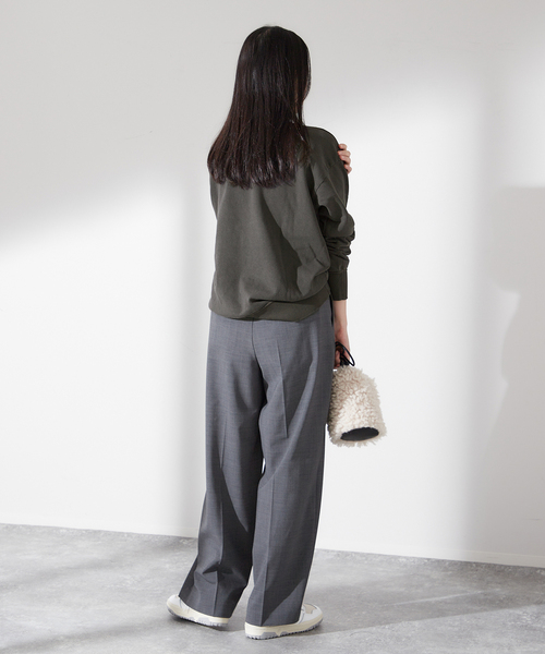 MIXTA（ミクスタ）の「【MIXTA/ミクスタ】WEST CORST CREW SWEATSHIRTS：スウェット（スウェット・レディース・ブラック/アイボリー・MEDIUM）」の22枚目の写真