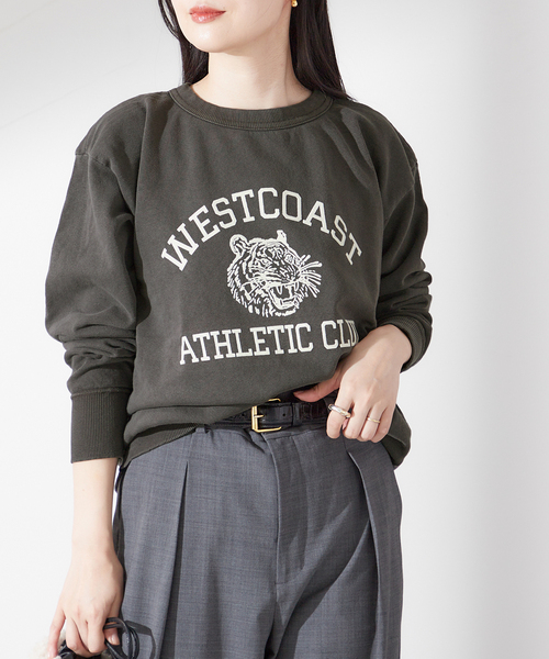 MIXTA（ミクスタ）の「【MIXTA/ミクスタ】WEST CORST CREW SWEATSHIRTS：スウェット（スウェット・レディース・ブラック/アイボリー・MEDIUM）」の9枚目の写真