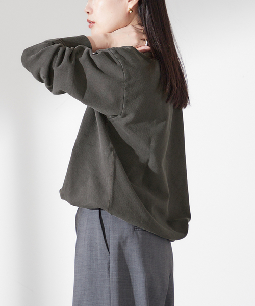 MIXTA（ミクスタ）の「【MIXTA/ミクスタ】WEST CORST CREW SWEATSHIRTS：スウェット（スウェット・レディース・ブラック/アイボリー・MEDIUM）」の17枚目の写真