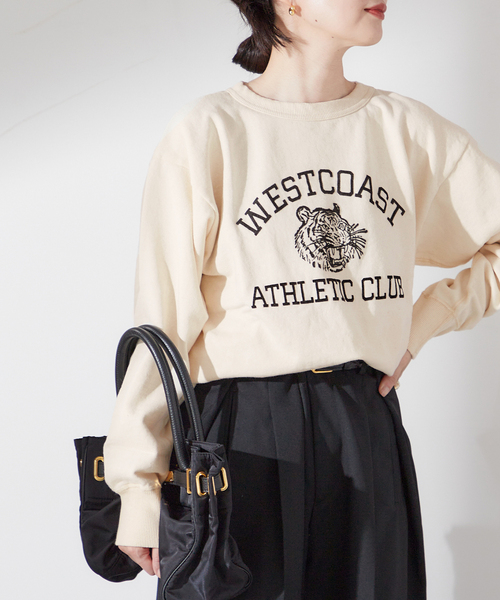 MIXTA（ミクスタ）の「【MIXTA/ミクスタ】WEST CORST CREW SWEATSHIRTS：スウェット（スウェット・レディース・ブラック/アイボリー・MEDIUM）」の13枚目の写真