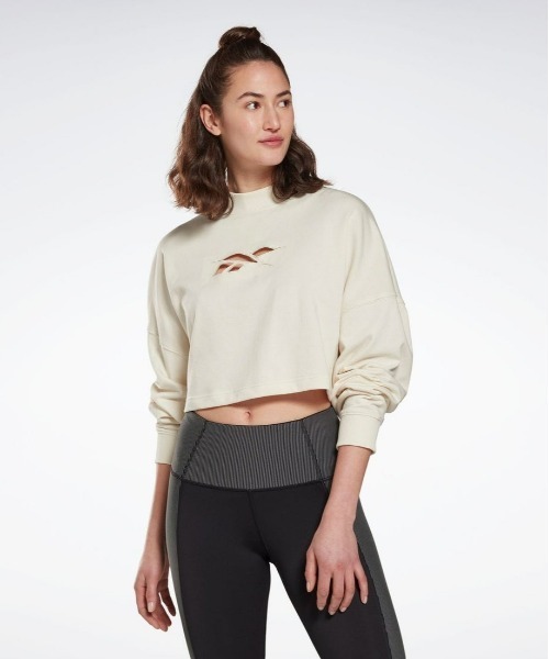 Reebok(リーボック)の「クルー ニット / Knit Crew(スウェット・レディース・アイボリー・LARGE/MEDIUM/SMALL/X-LARGE)」の1枚目の写真
