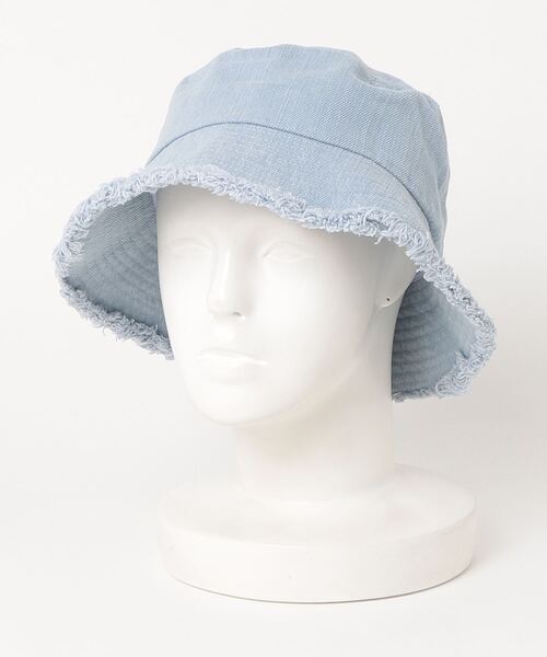 BEAMS HEART（ビームスハート）の「BEAMS HEART / つば先 フリンジハット（ハット・レディース・ベージュ/サックスブルー/ブラック/ホワイト系その他5・FREE）」の13枚目の写真